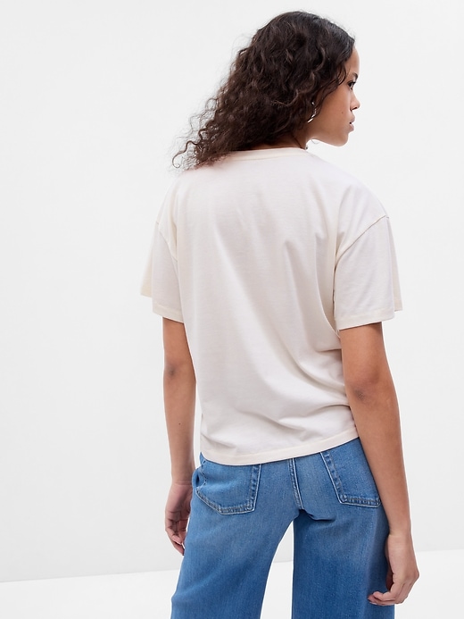 2 of 8 showing, with the color Woodstock (off white) of product Graphic T-Shirt