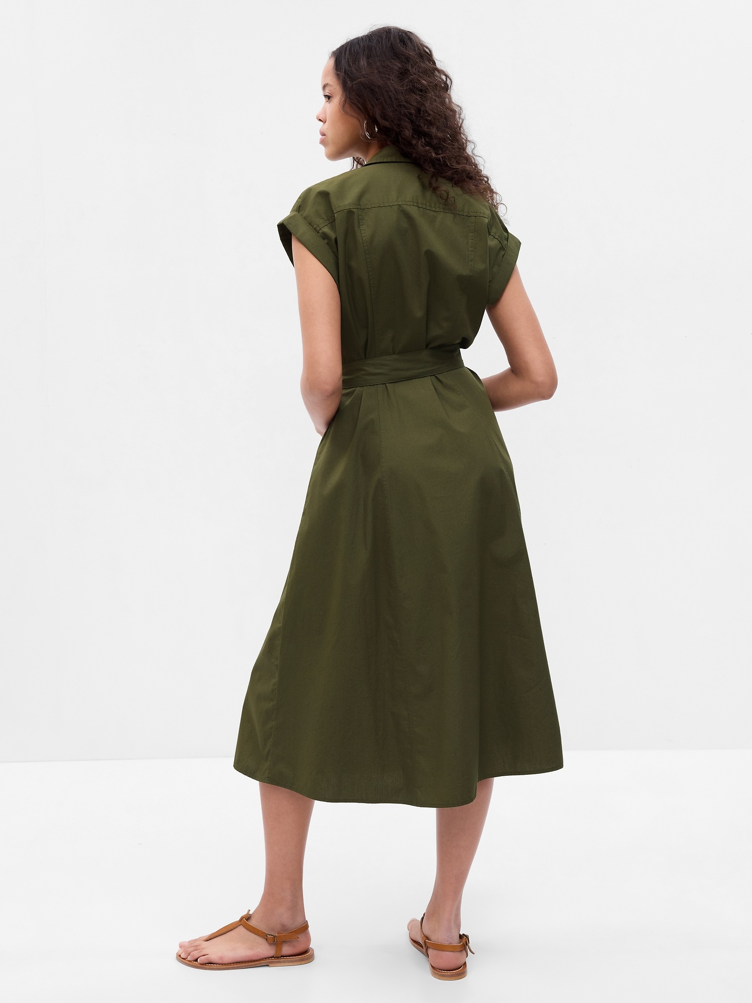 Utility Midi Dress Gap