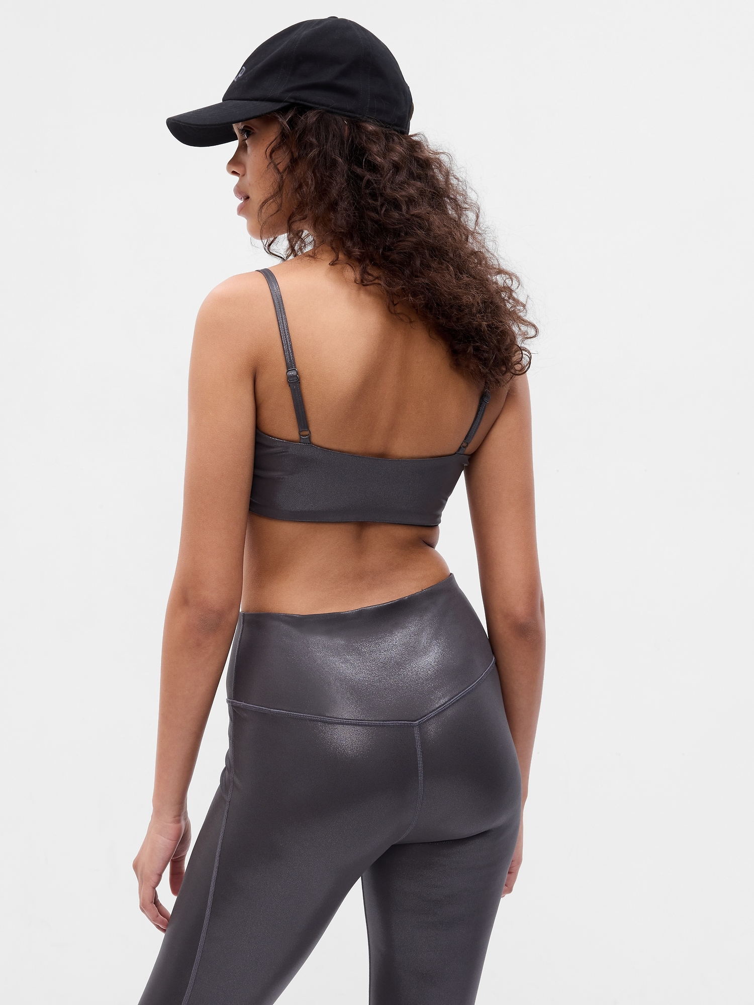 Ruched Strappy Sports Bra