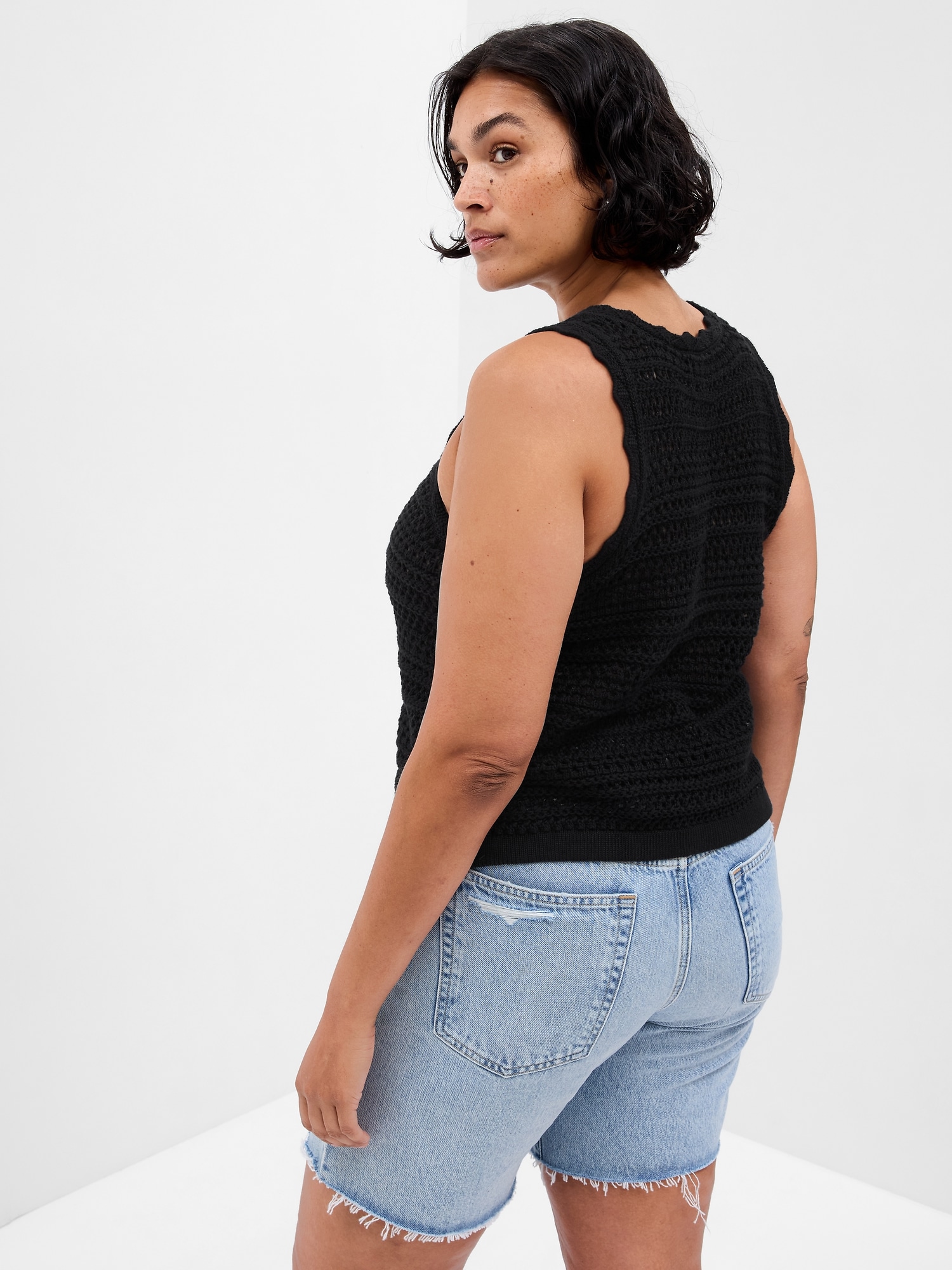 Crochet Halter Tank Top Gap