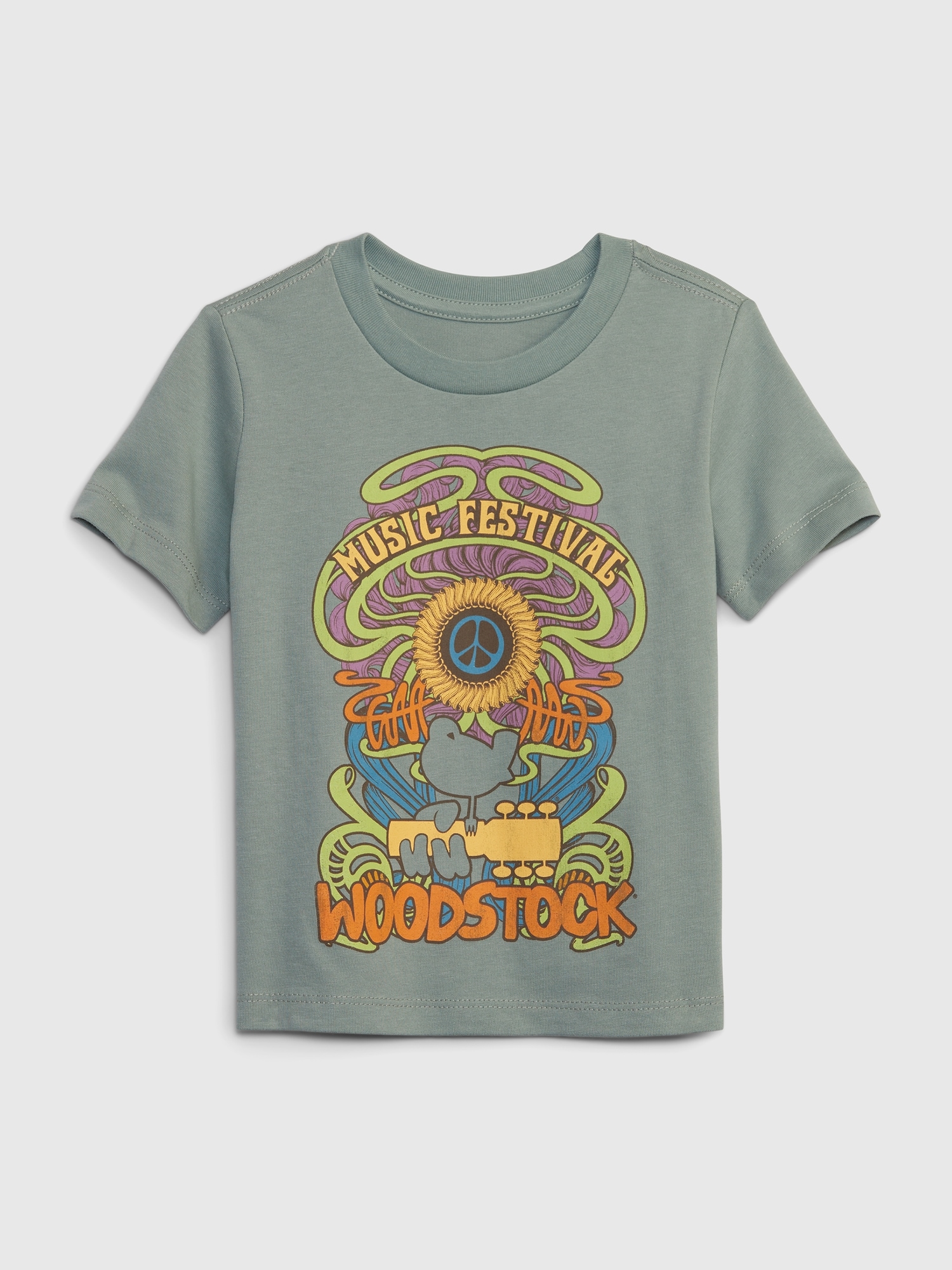 Gap Toddler Graphic T-Shirt green. 1