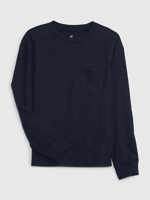 1 of 8 showing, with the color navy uniform of product Boys Pocket T-Shirt