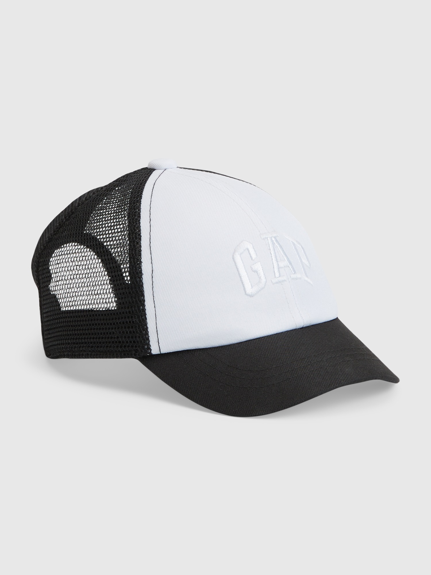 Gap Babies' Toddler  Arch Logo Trucker Hat In Black