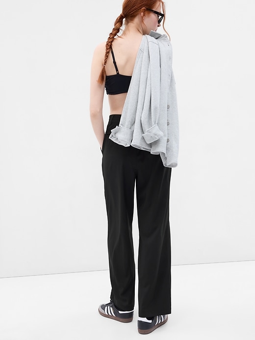 2 of 8 showing, with the color black of product GapFit High Rise Runaround Trousers
