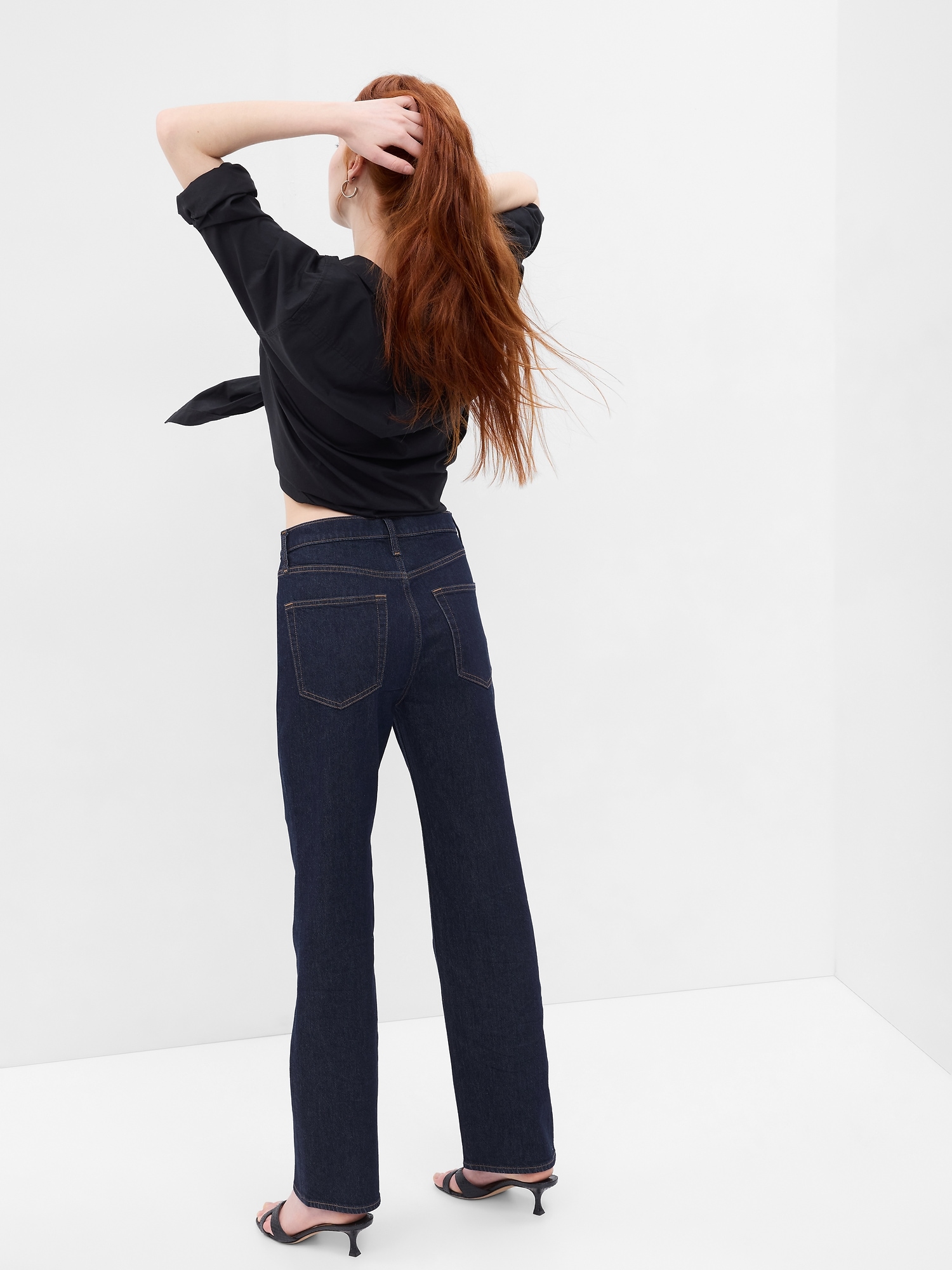 90s Loose high-rise straight-leg jeans