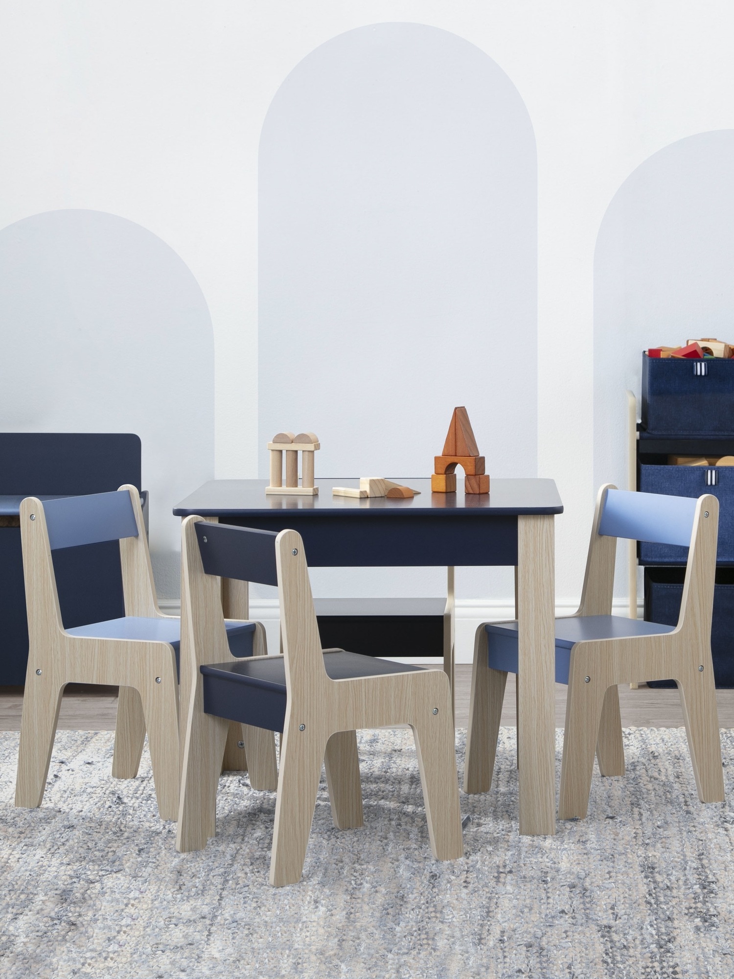 Gap Toddler Table and Chairs Set blue. 1 Gap Toddler Table and Chairs Set blue. 1