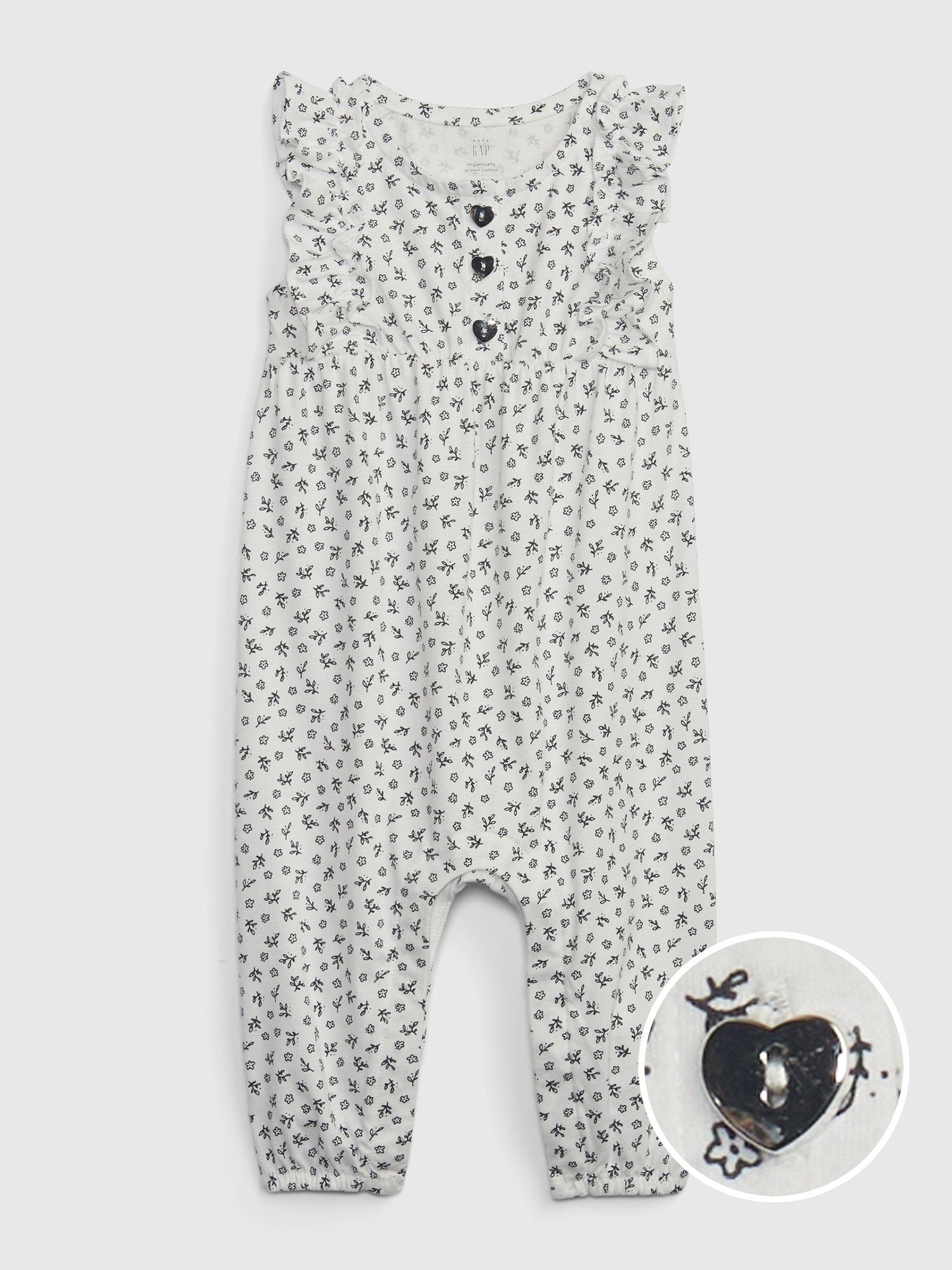 Gap Baby 100% Organic Cotton Floral One-Piece