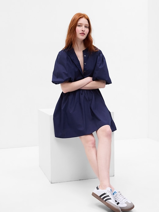 Balloon Sleeve Mini Dress Balloon Sleeve Mini Dress