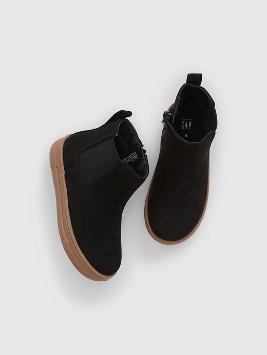 1 of 8 showing, with the color true black of product Toddler High-Top Sneakers