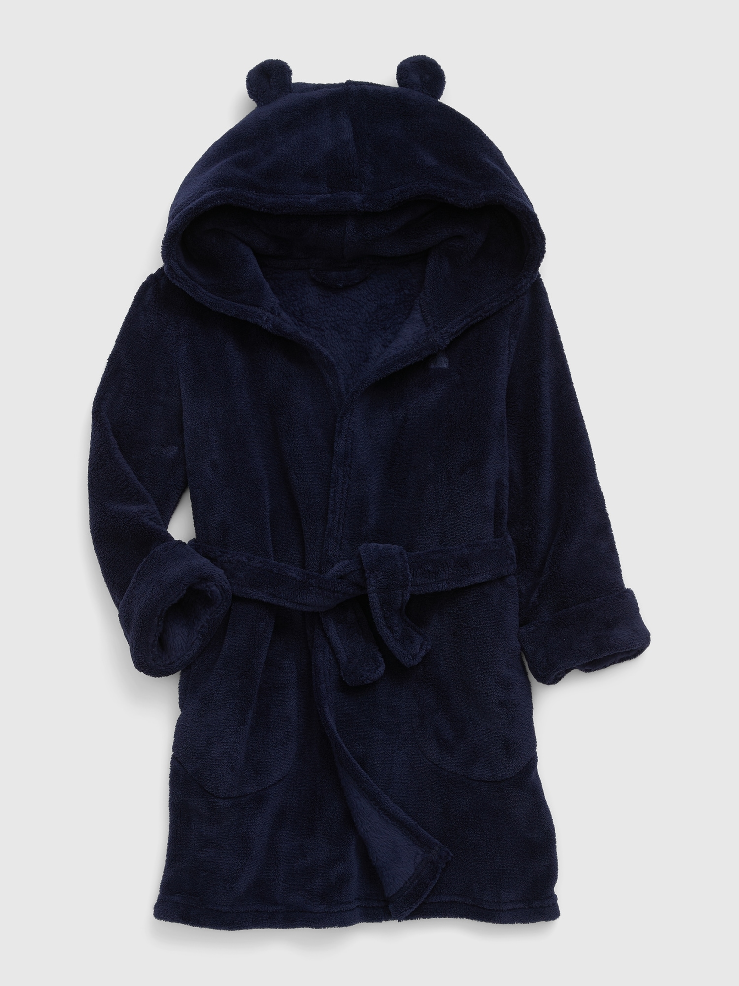 Gap Kids' Toddler Recycled Fuzzy Robe In Dark Night