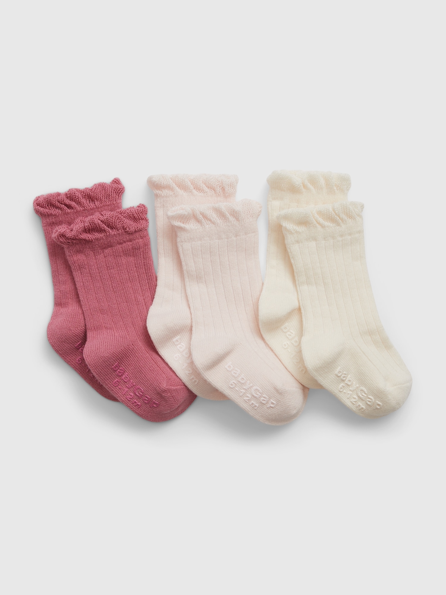 Gap Baby First Favorites Cotton Crew Socks (3-Pack)