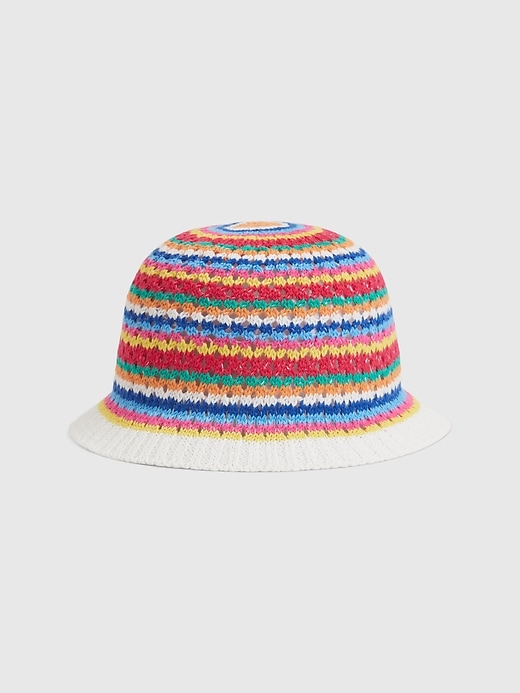 1 of 8 showing, with the color multi of product Toddler Stripe Bucket Hat