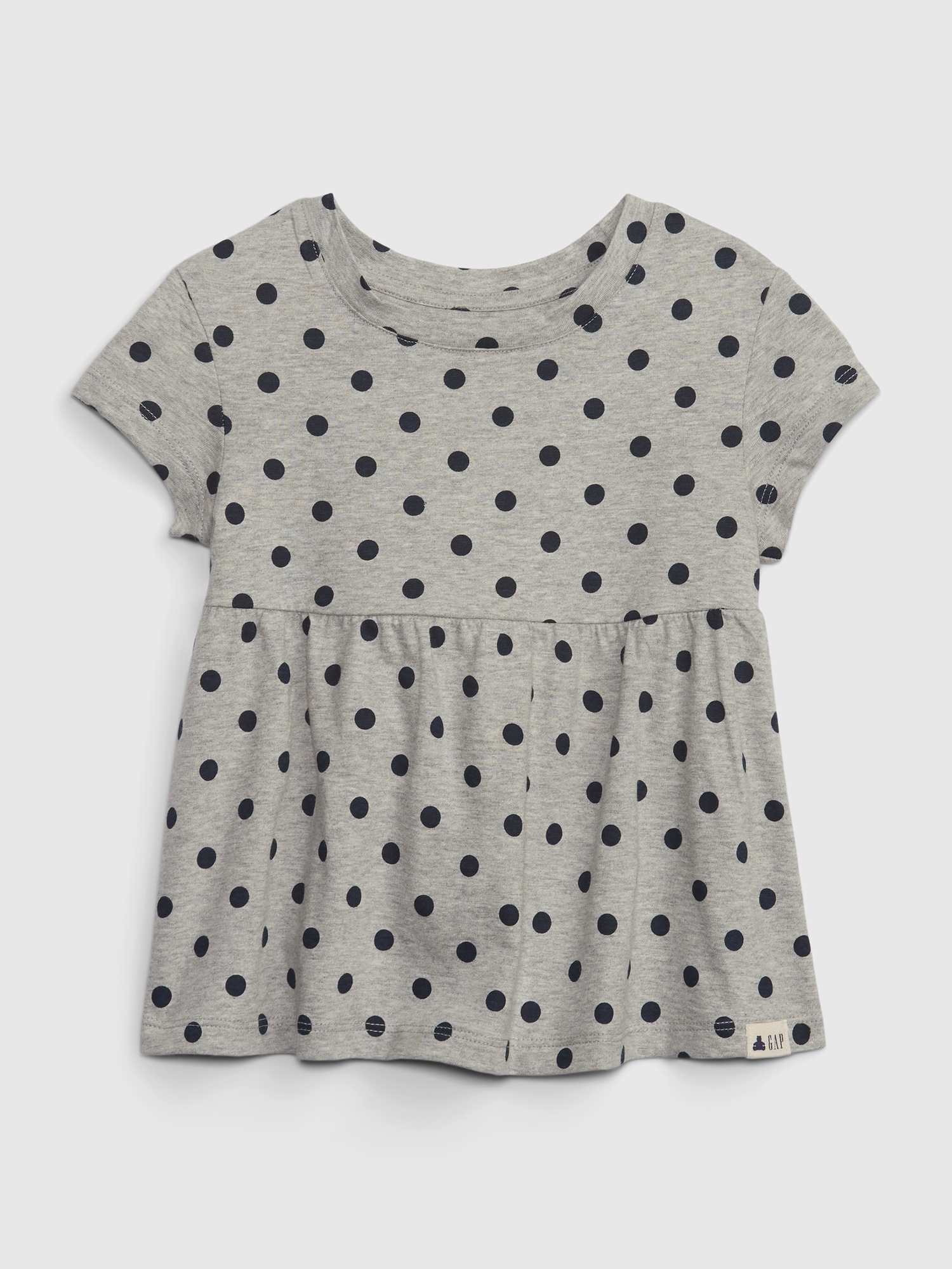 Gap Toddler 100% Organic Cotton Mix and Match Tunic Top gray. 1