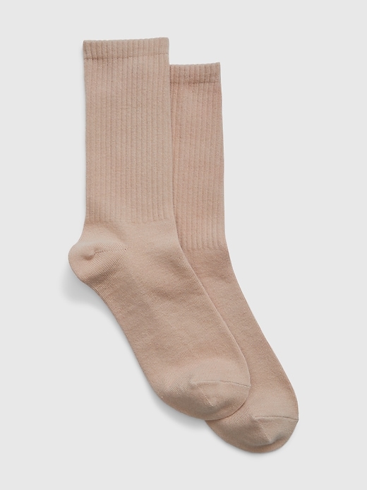 View large product image 1 of 1. Organic Cotton Crew Socks