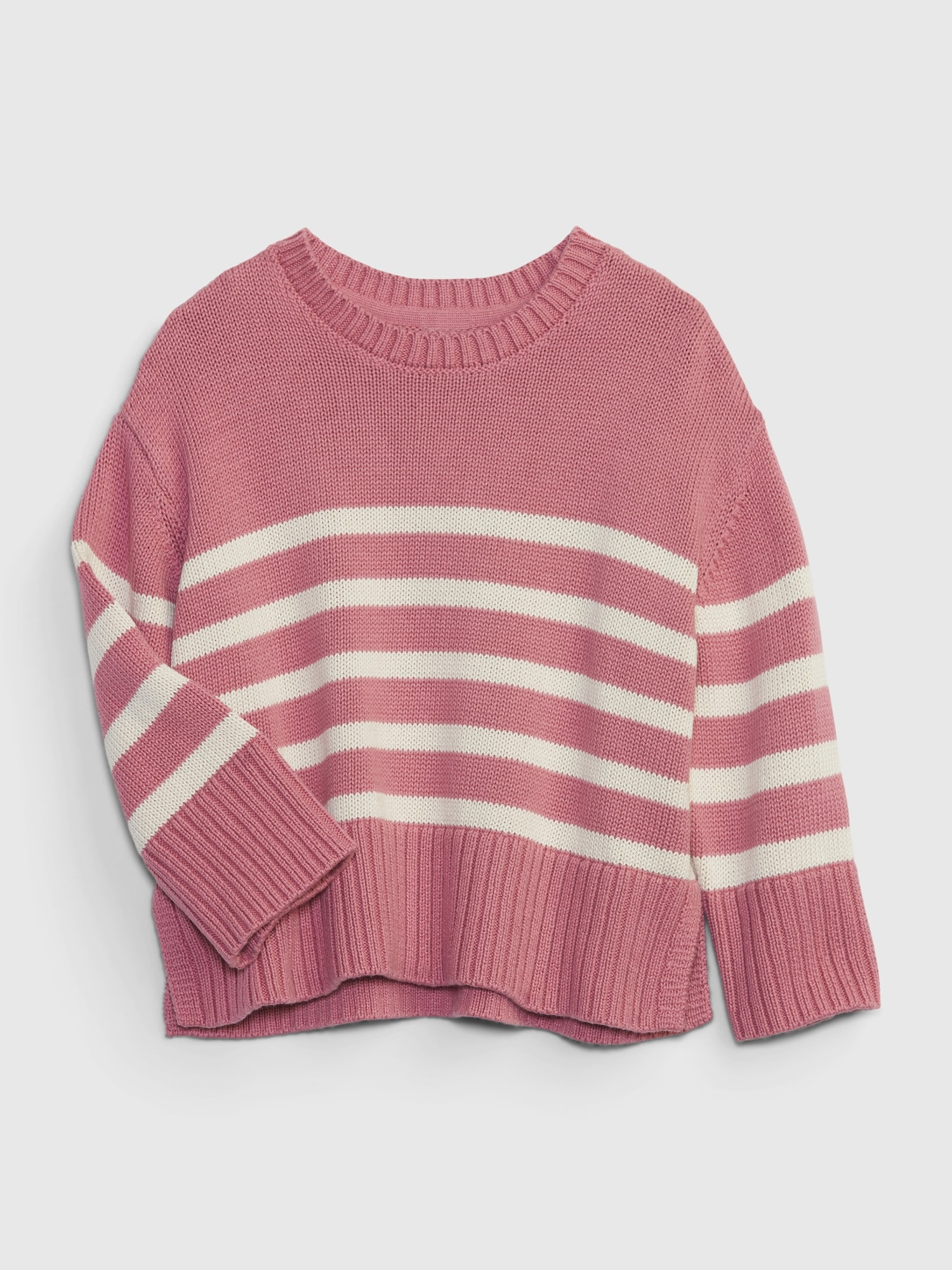 Toddler 24/7 Split-Hem Stripe Sweater