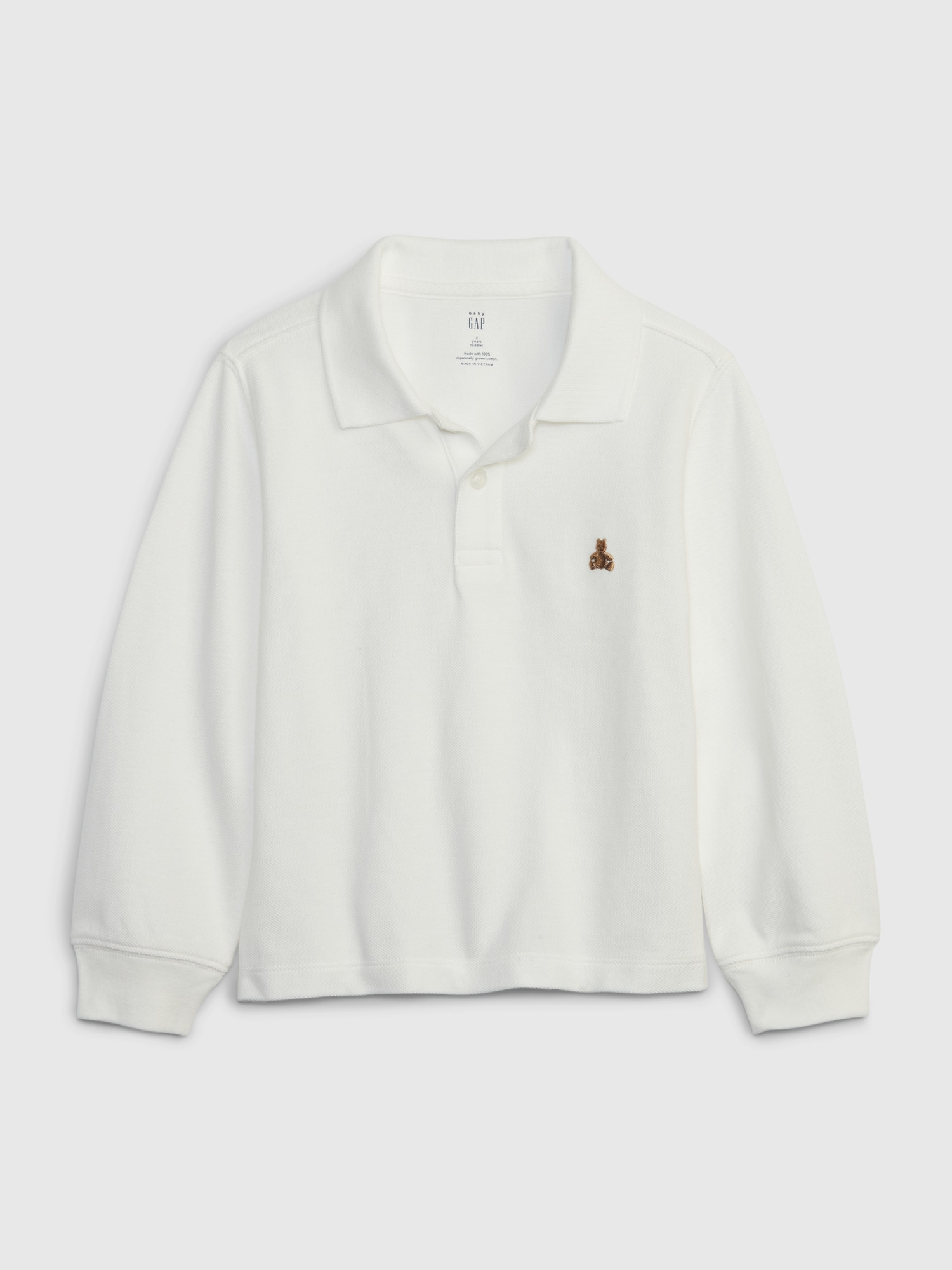 Toddler Organic Cotton Pique Polo Shirt