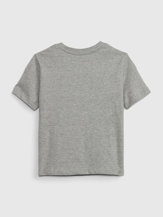 2 of 8 showing, with the color grey heather of product Toddler Gap Rainbow Logo T-Shirt