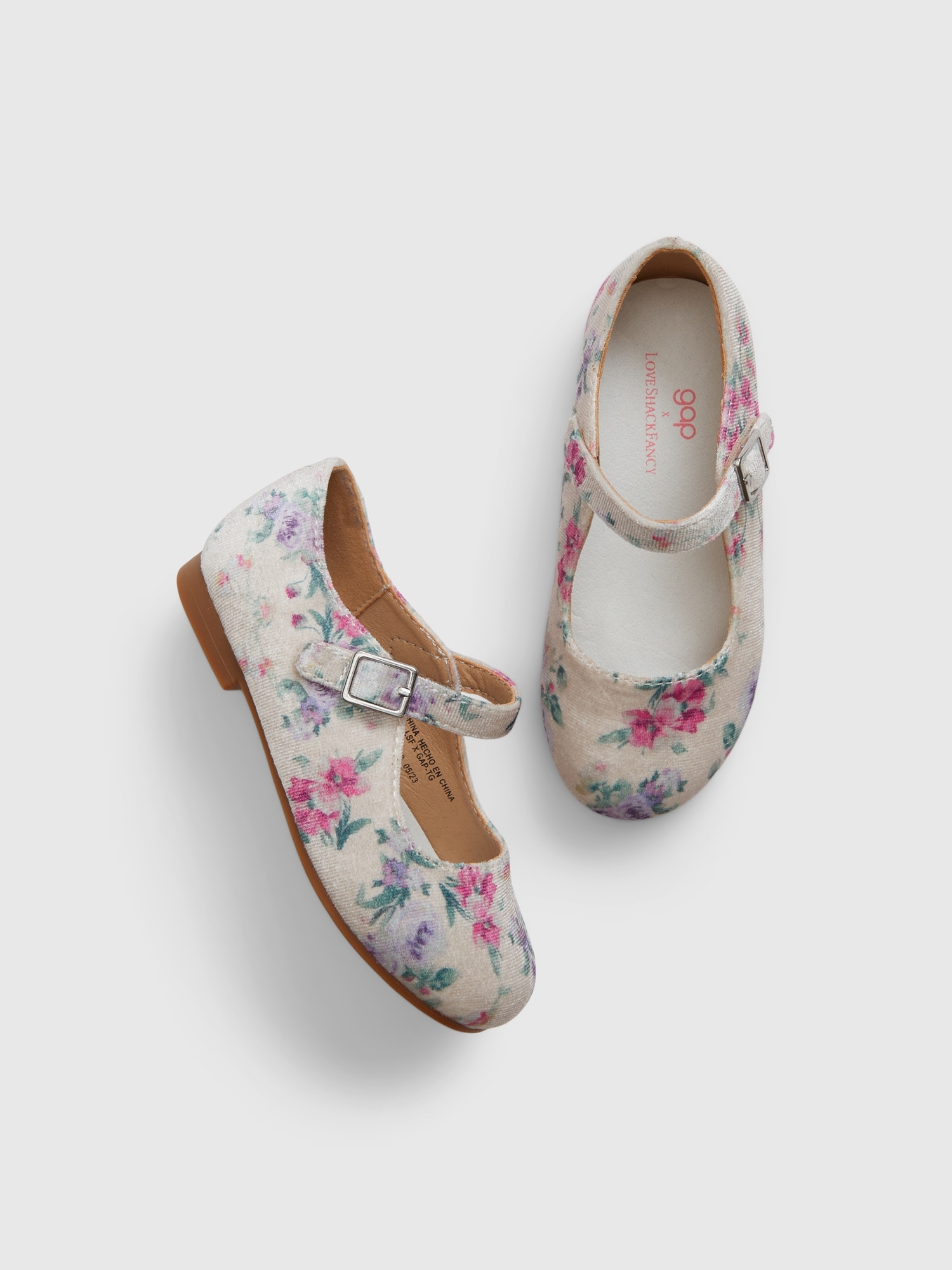 Gap × LoveShackFancy Toddler Floral Mary Jane Shoes
