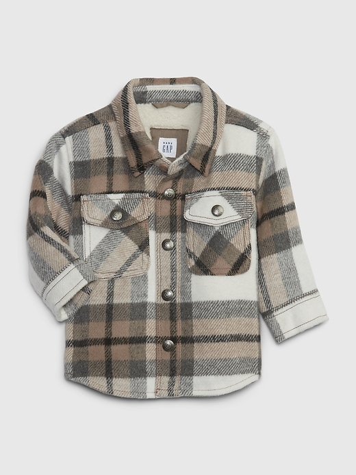 Image number 1 showing, Baby Plaid Shirt Jacket