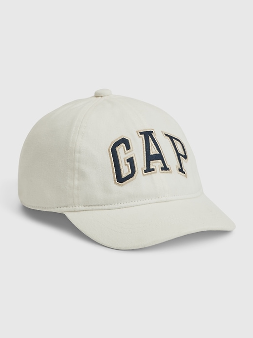 View large product image 1 of 1. Toddler Organic Cotton Gap Arch Logo Baseball Hat