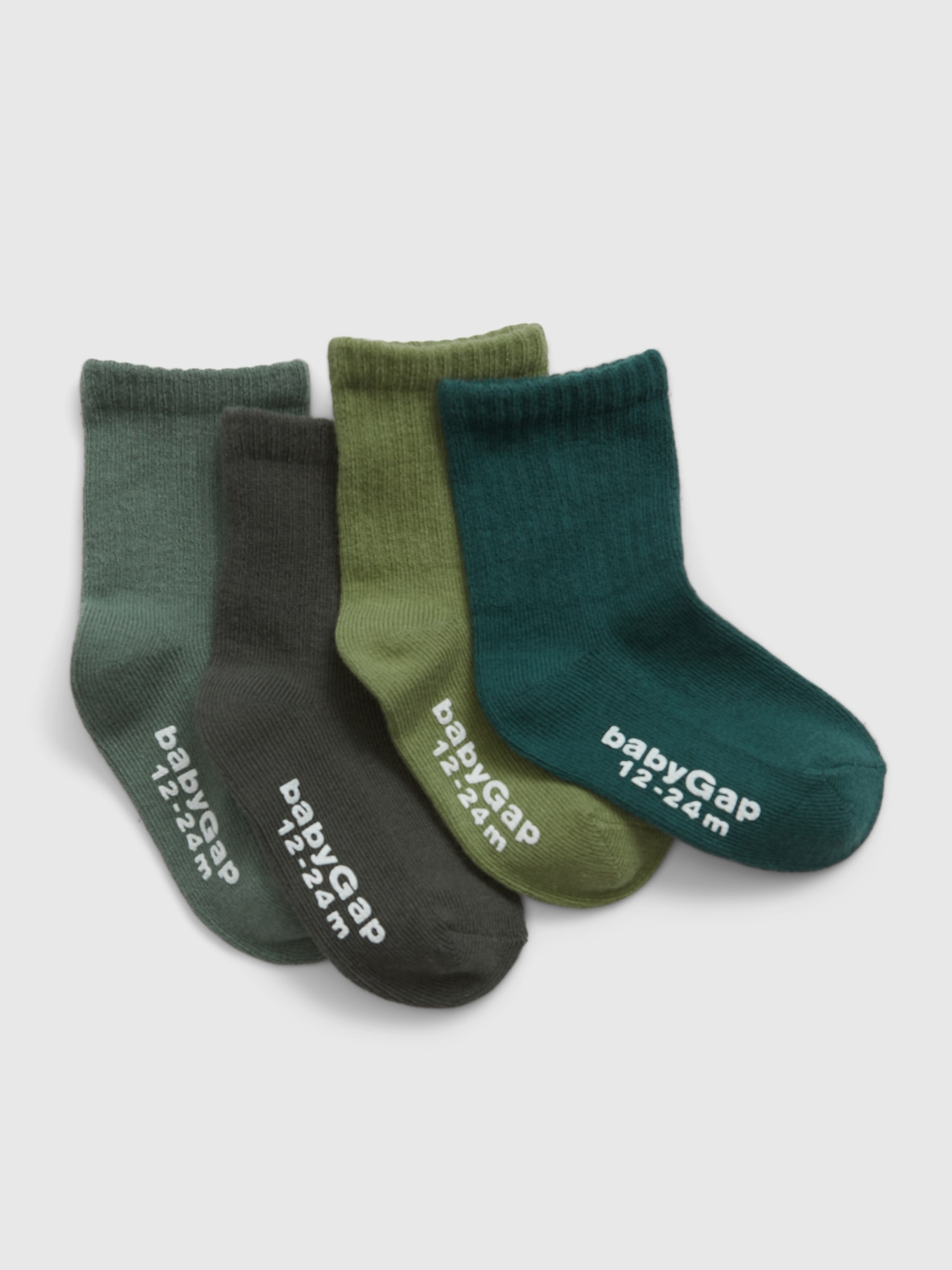 Toddler Cotton Crew Socks (4-Pack) | Gap