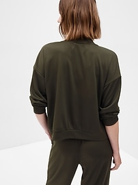 View large product image 2 of 2. GapFit Mesh Bomber Jacket