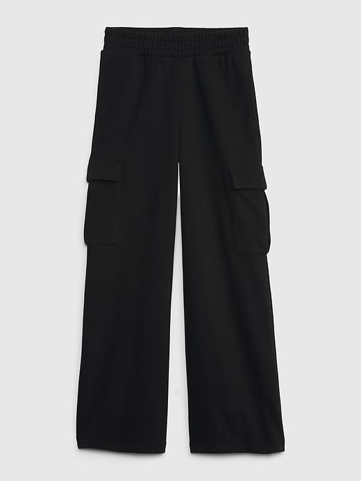 1 of 8 showing, with the color moonless night of product Kids VintageSoft Cargo Sweatpants
