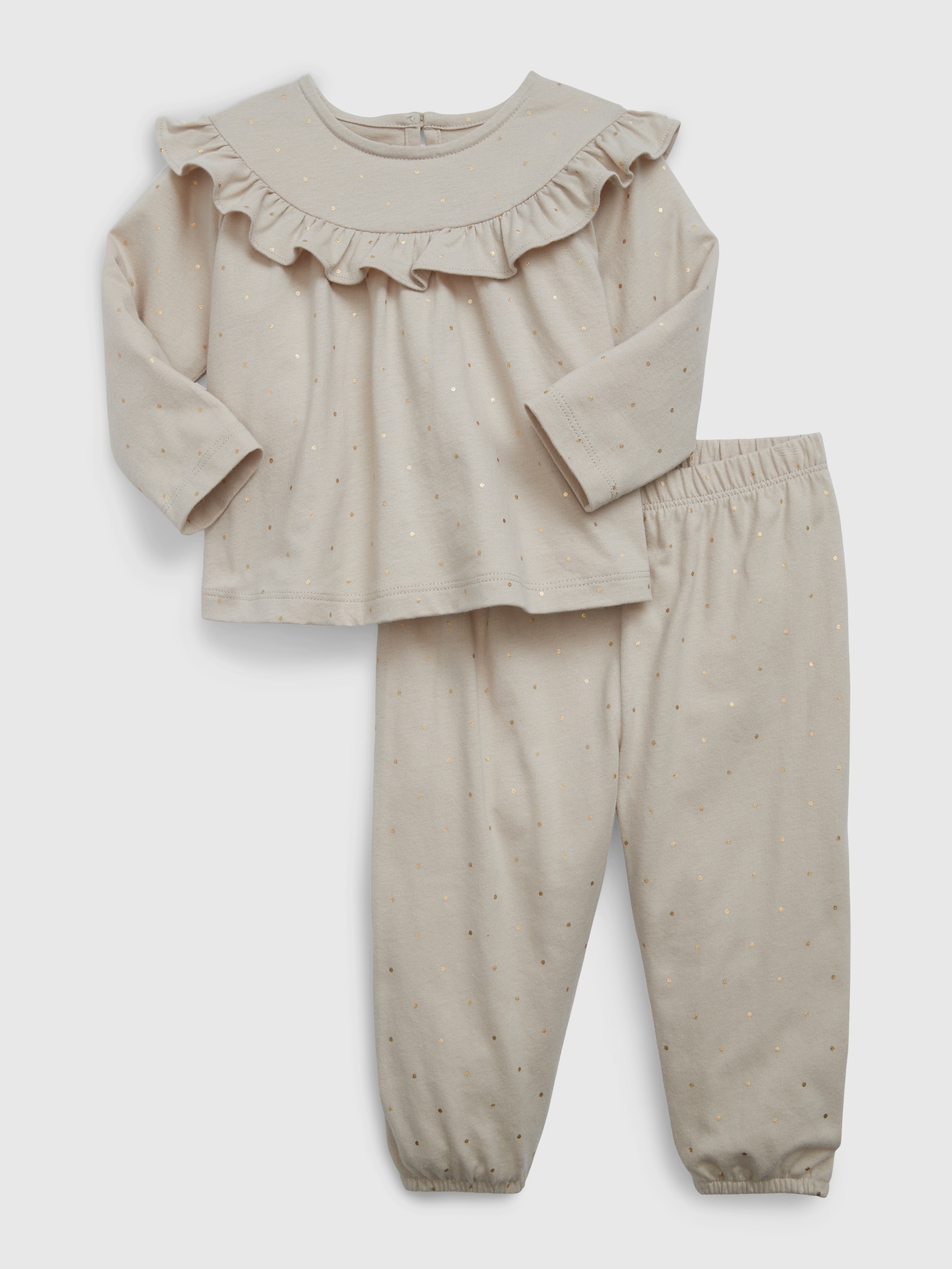 Baby First Favorites Organic Cotton Ruffle Outfit Set