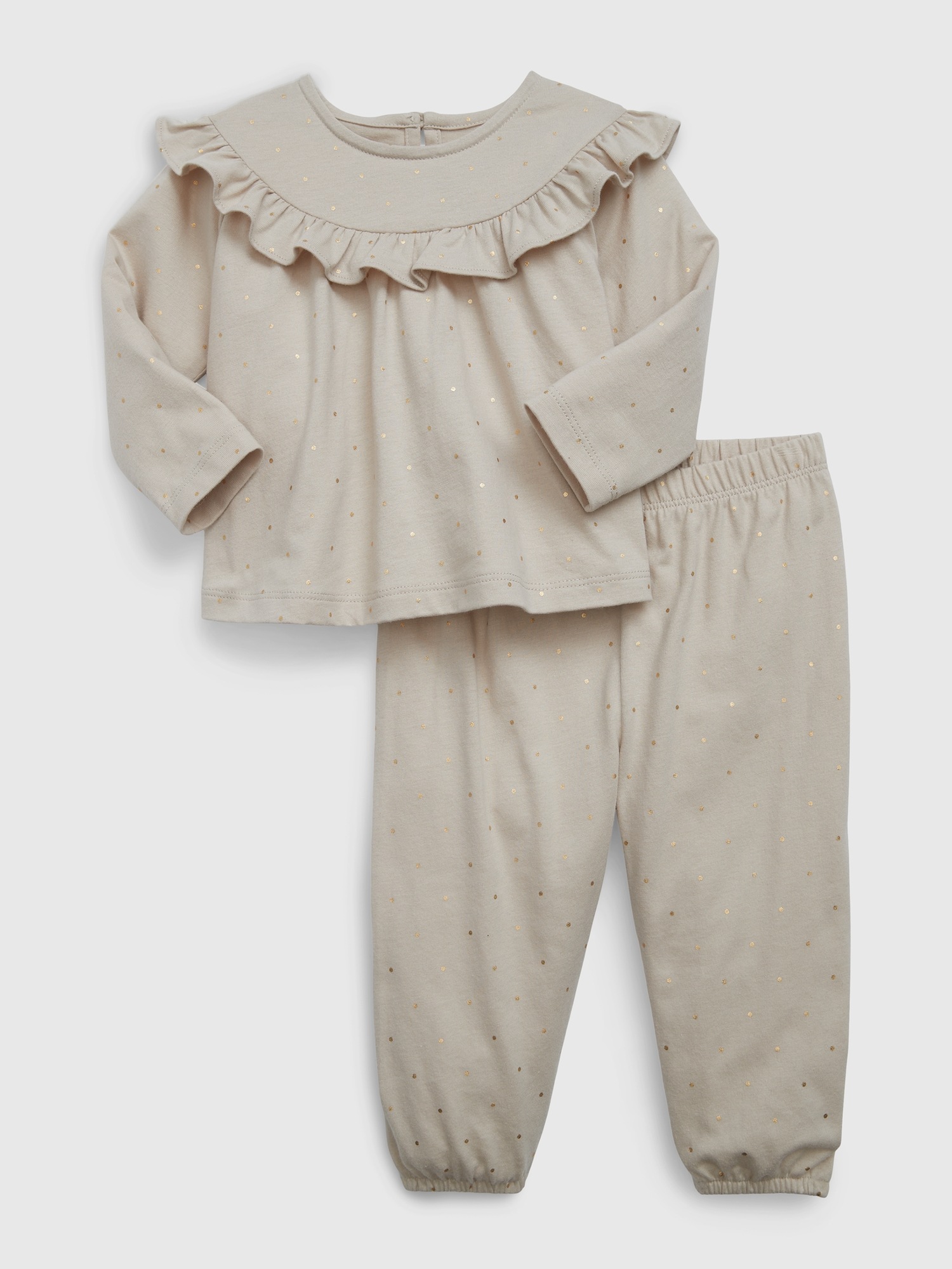 Baby First Favorites Organic Cotton Ruffle Outfit Set