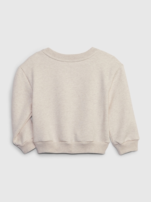 2 of 8 showing, with the color oatmeal heather beige of product Toddler Logo Sweatshirt