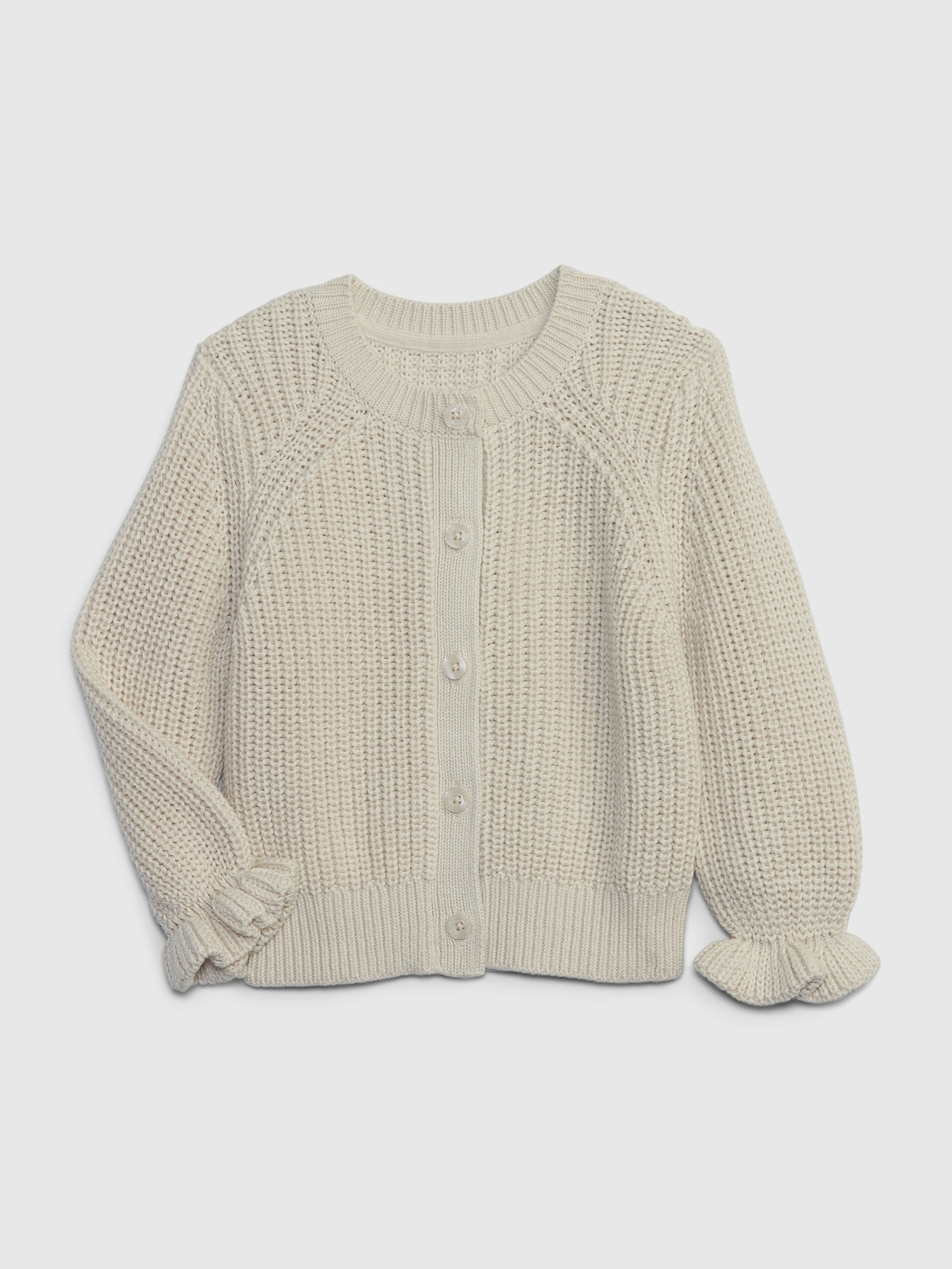 neutral knitted girls sweater