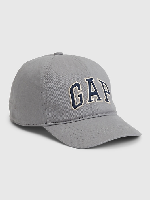 View large product image 1 of 1. Kids Organic Cotton Gap Arch Logo Baseball Hat