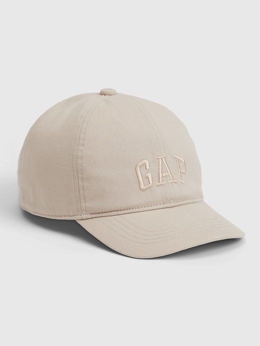 View large product image 1 of 1. Kids Organic Cotton Gap Arch Logo Baseball Hat