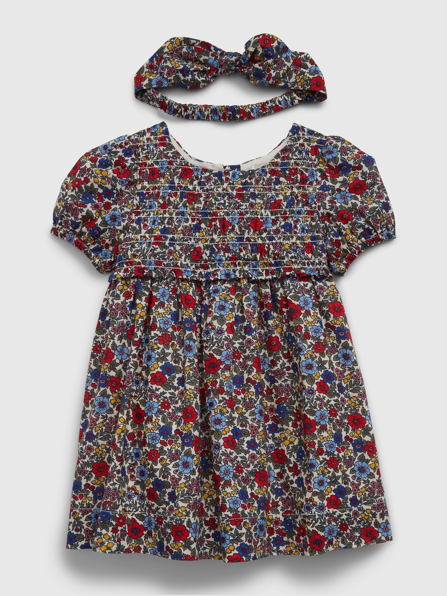 Gap Baby Smocked Floral Dress Set