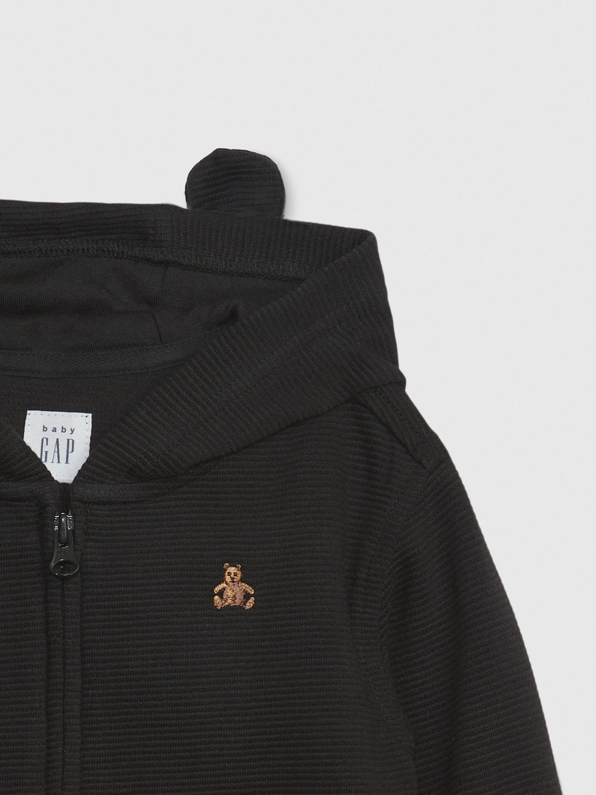 Baby black online zip up hoodie
