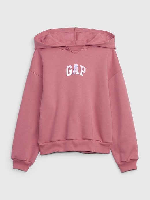 1 of 8 showing, with the color rosetta pink of product Kids Gap Arch Logo Hoodie
