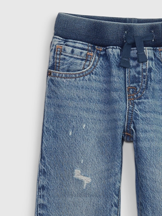 Image number 3 showing, Baby & Toddler Pull-On Original Straight Jeans