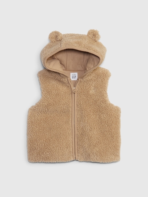 1 of 8 showing, with the color travertine brown of product Baby Sherpa Vest