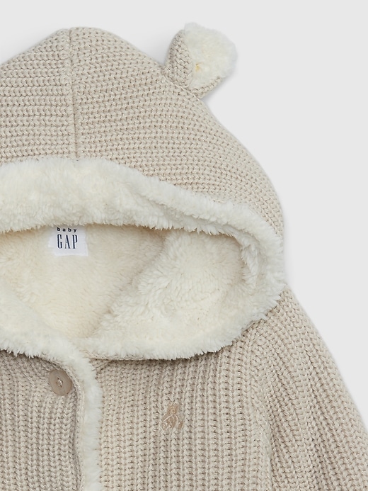 Image number 3 showing, Baby Sherpa Sweater Hoodie