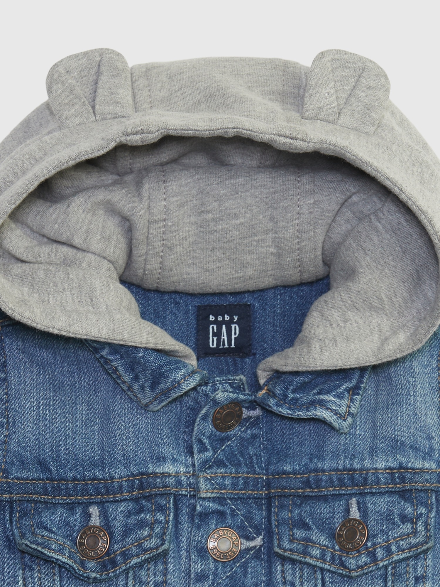 Gap Baby Icon Denim Hoodie Jacket