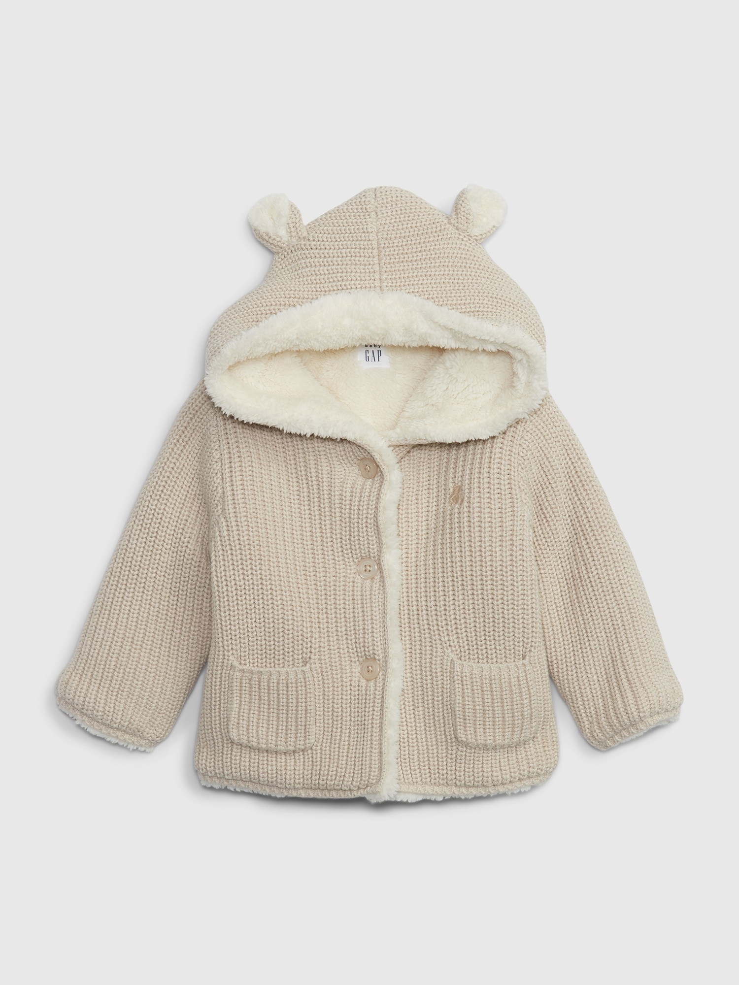 Baby Sherpa Sweater Hoodie | Gap