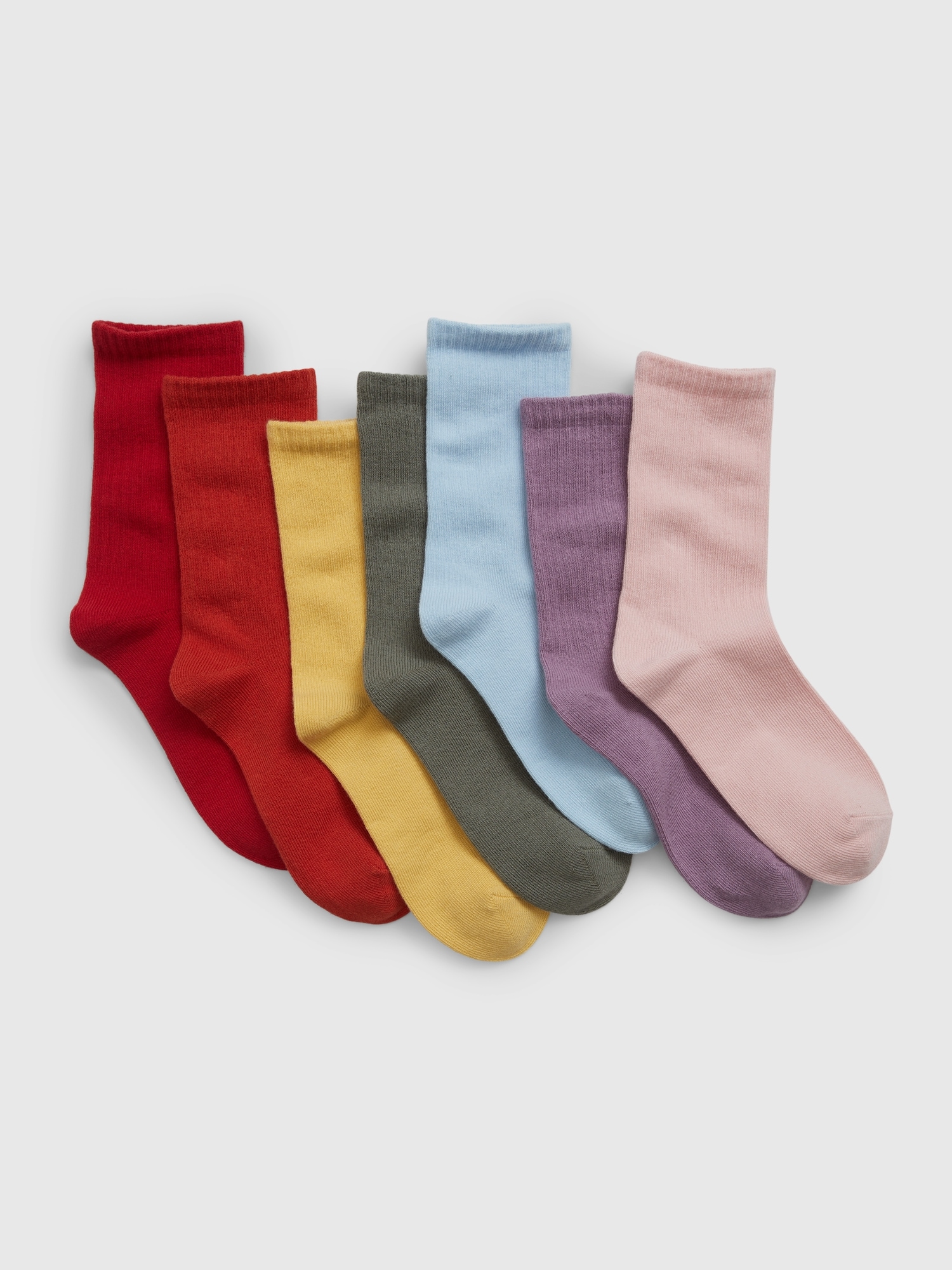 Gap Kids Cotton Crew Socks (7-Pack)