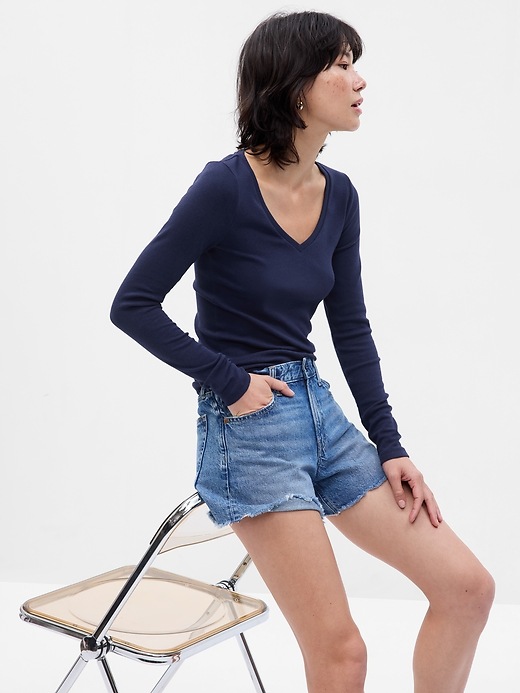 Image number 1 showing, Modern V-Neck T-Shirt