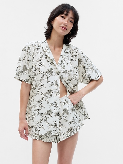 Image number 3 showing, Poplin PJ Shirt