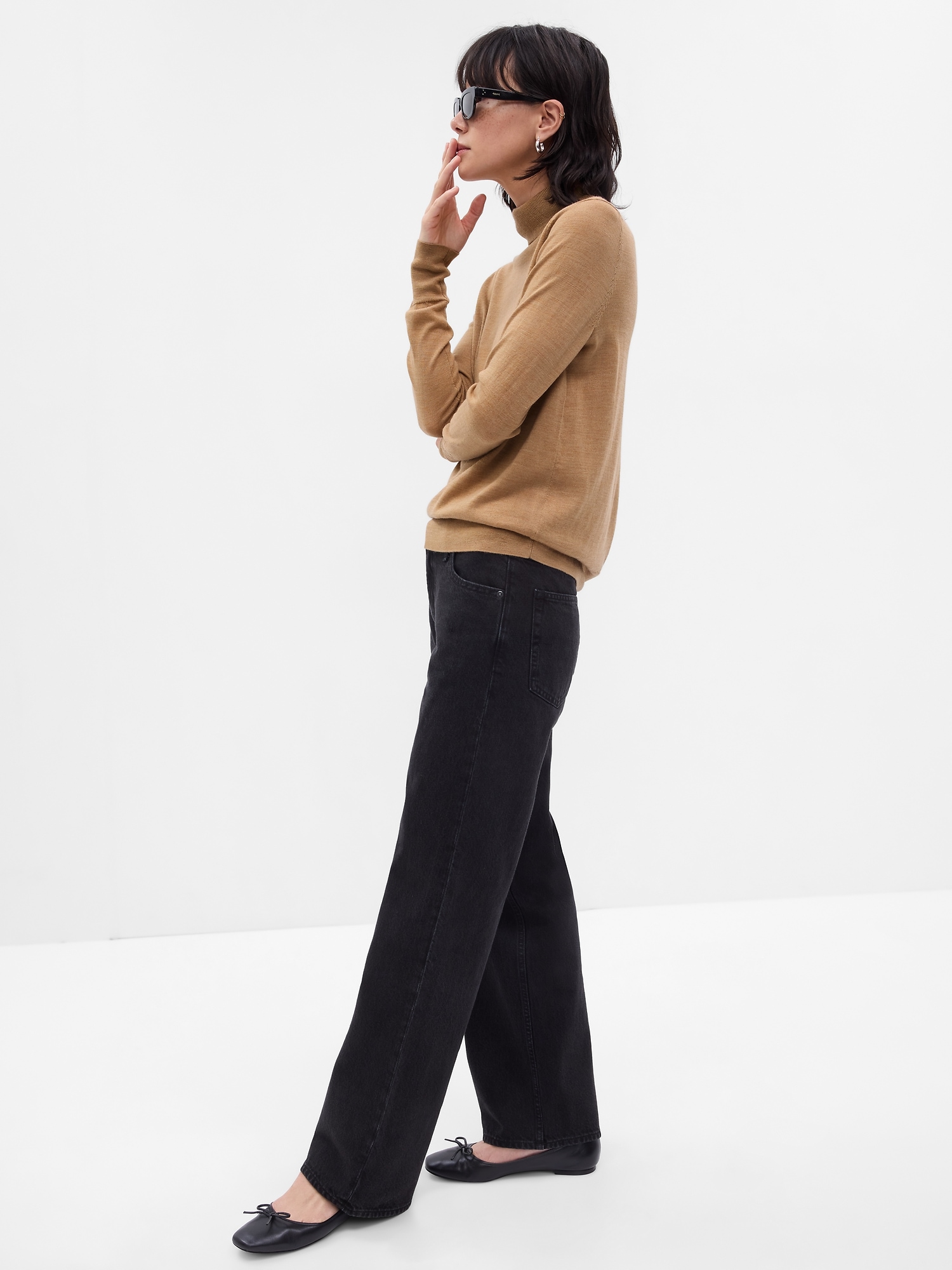 Merino Wool Turtleneck Sweater