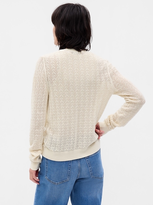 Image number 2 showing, Pointelle Cardigan