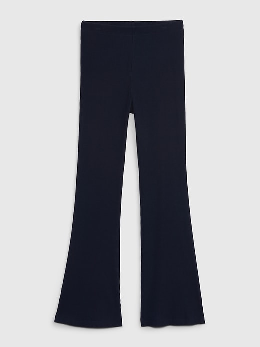 1 of 8 showing, with the color dark night of product Kids Softspun Rib Flare Leggings