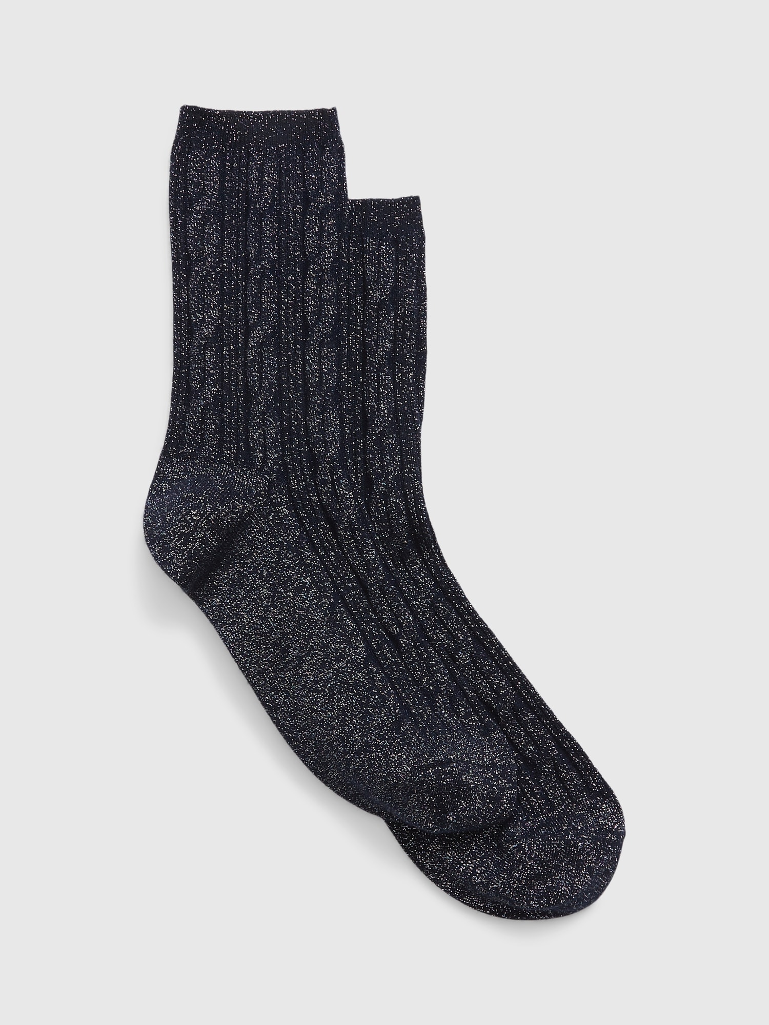 Gap Glitter Cable-Knit Crew Socks