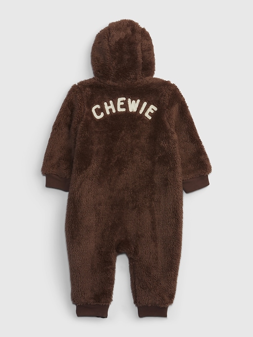 2 of 8 showing, with the color cozy brown of product Baby & Toddler Star Wars Chewbacca  One-Piece