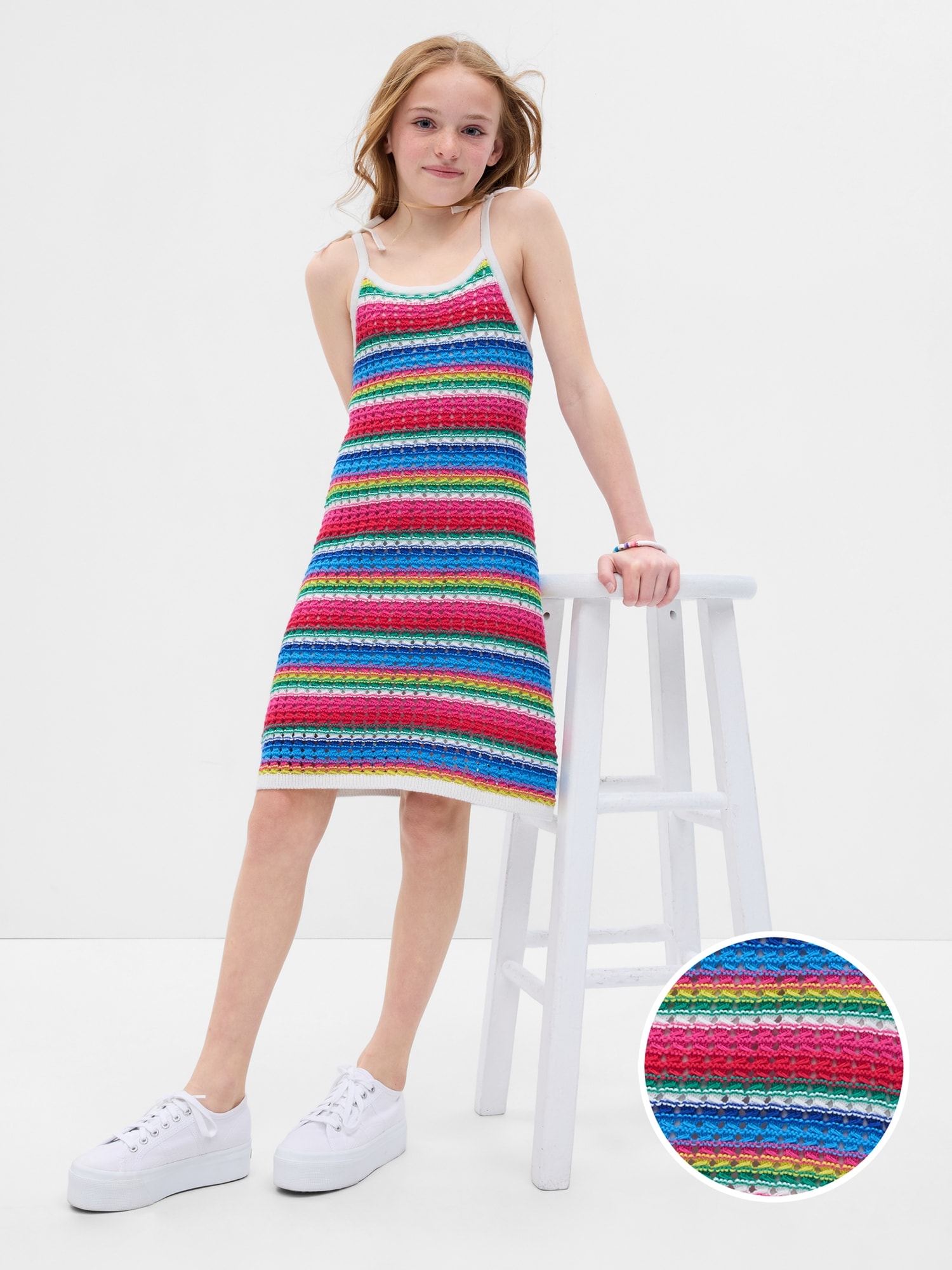 Kids Square Dress Crochet Kit - S/S - Easy - (6220-11)¦